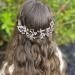 IYOU Princess Crystal Headpiece Silver Flower Wedding Headband Pearl Holy Communion Hair Accessories for Flower Girl Bride Bridesmaid - Buy Online on SooperMarket.com