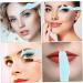 Mikinona 2pcs Silicone Beauty Ruler Blue Mascara Eyeshadow Auxiliary Guard Pads Eyeliner Makeup Bag for - Buy Online on SooperMarket.com