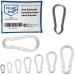 10 pieces of carabiner hooks small 3mm strong carabiner stainless steel hook hook keychain without eye kausche break load 200 kg edestahlkarabiner 3x30 mm hammock swing 10 pieces 3mm