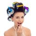 55mm Self Grip Hair Rollers Set - 18 Pieces with Duck Teeth Hair Clips for Women & Men - Buy Online on SooperMarket.com