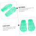 MAGICLULU 2 Pairs Slippers Quick Drying Shower Slippers Green Home Indoor Slippers Non Dorm Shoes Gym Foot Spa Soak Tub Shower Footware Massaging Travel Pvc Household Plastic Barrel 28x10.3cm 11x5pcs Greenx5pcs - Buy Online on SooperMarket.com