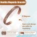 EnerCoppeX Copper Magnetic Bracelet for Women - Detox Jewelry with 3500 Gauss Magnet (CPB-0036SGA) - Buy Online on SooperMarket.com