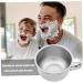 Premium Stainless Steel Shaving Bowl Set - 5pcs Large 4.3 Mug with Handle for Home & Barber Shop Use - Buy Online on SooperMarket.com