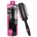 Wet Brush Custom Style Round Brush - for All Hair Types - A Perfect Blow Out with Less Pain, Effort & Breakage - Unique 3-In-One Customizable Barrel Black 1 Count (Pack of 1)