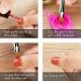 2 Pcs Round & Angled Nail Art Clean Up Brushes - Nail Painting Brushes for Mistake Cleanup and Design - 2pcs - Buy Online on SooperMarket.com