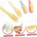 KOMBIUDA Manual Toothbrush Set - 4 Soft Plastic Brushes for Adults & Travel Includes Tongue Brush - Optimal Oral Care - Buy Online on SooperMarket.com