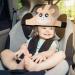 Baby Car Seat Head Support - Safe Headrest Band for Sleep Positioner | Toddler Neck Protection Belt - Brown - Buy Online on SooperMarket.com
