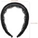 Minkissy Black Lace Hair Hoop Broadside Lace Headband Wide Hair Hoop Floral Lace Headband Gothic Lace Headband for Women Girls (Black) - Buy Online on SooperMarket.com