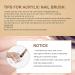Shine Chance Acrylic Nail Brush Size 8 - 100% Real Kolinsky Art Brush for Acrylic Powder - Handmade Wood Handle Extension Tool for DIY & Professional Use - Buy Online on SooperMarket.com