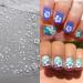 6 Sheets Hibiscus Flower Nail Stickers - Elegant Floral Nail Decals for Spring | Tropical Leaf & French Tip Designs - Buy Online on SooperMarket.com