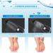 Rechargeable Electric Foot Callus Remover Kit | Waterproof Pedicure Tool with 4 Grinding Heads | Foot Care for Dead Skin | Ideal Gift - Black - Buy Online on SooperMarket.com