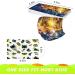 50 Pcs Kid Tie-Dye Disposable Face Masks - Blue | Adjustable Nose Clip & Elastic Earloop | Non-Medical Masks for Boys & Girls - Buy Online on SooperMarket.com