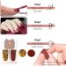 Glitter Red Nail Polish Set 2 In 1 Autumn Quick Dry Breathable Nail Varnish Shinny Sparkling No Need UV/LED Lamp Peel off Long Lasting Non-toxic Water Based Formula for Christmas Home DIY Nail Art - Buy Online on SooperMarket.com