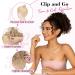 REECHO Large Curly Wave Fake Bun Hairpiece for Women - Black Brown Updo Extension - Buy Online on SooperMarket.com