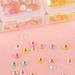 WLLHYF Nail Art Rhinestones Set - 6 Grids for Nails Design, 3D Diamond Beads Gems for DIY Nail Crafts - Buy Online on SooperMarket.com