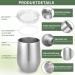 Telanks Mate Becher - 340ml Double-Walled Insulated Stainless Steel Mate Cup with Straw & Brush | Perfect Yerba Mate Mug (Silver) - Buy Online on SooperMarket.com