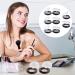 KALLORY 8pcs Makeup Blush & Eyeshadow Containers Set for Women - Empty Storage Box Pallet in Black - Buy Online on SooperMarket.com