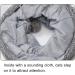 Gecheer Large Suede Cat Tunnel Toy with Self-Entertaining Ball - Foldable Peekaboo Tunnel for Indoor Cats and Rabbits - 65 * 29cm - Buy Online on SooperMarket.com