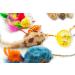 FASHION'S TALK Assorted Catnip Mouse Toys, Feather Fur Mice Variety Pack - Buy Online on SooperMarket.com