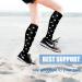 Actinput Compression Stockings - 4 Pairs Colorful Support Socks for Men & Women | Ideal for Sports Travel Flight Nursing - Black L-XL - Buy Online on SooperMarket.com