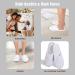 Anmerl Spa Slippers for Men and Women - Premium Bulk Hotel Slippers | Breathable Soft Cotton House Guest Slippers - Non Slip | Washable & Reusable - 10 Pairs (White) - Buy Online on SooperMarket.com