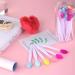 24 Pcs Double Sided Silicone Lip Scrubber Set for Plump Lips | Exfoliating Lip Brush with Container | Soft Cleaning Applicator for Smoother Appearance - Mixed Colors - Buy Online on SooperMarket.com