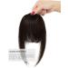 YAMEL Clip-in Bangs Dark Brown Human Hair Extensions for Women - Buy Online on SooperMarket.com