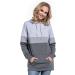 Happy Mama Nursing Hoodie - Women's Breastfeeding Maternity Clothes - Color Block Design - Light Grey Melange & Grey Melange & Graphite Melange - Buy Online on SooperMarket.com