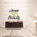 Sumerk 50th Birthday Cake Attachments | Gold & Black Party Decoration Accessories | Perfect for 50th Birthday Celebrations - Buy Online on SooperMarket.com