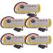 Pack of 5 1770-XYC 3V 1800mAh Battery Replacement for 1770-XYC/A 1770-XYB 1756-BA1 with Black Plug Non-Rechargeable