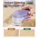 Rechargeable Fabric Shaver - Electric Lint Remover with 6-Leaf Blades for Clothes & Furniture - Purple Couch Pilling Remover - Buy Online on SooperMarket.com