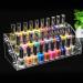 Nail Polish Display Stand - 6 Types Acrylic Rack Organizer Holder | Three Layers | Ideal for Makeup Storage - Buy Online on SooperMarket.com