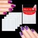 1200 pcs Self-Adhesive French Manicure Nail Sticker Set - White Half-Moon Shaped Decals for Nail Design (25 Sheets) - Buy Online on SooperMarket.com