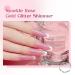 Rose Pink Glitter Gel Nail Polish - 12mL Sheer Nude Pink Shimmery Jelly Gel Polish - Buy Online on SooperMarket.com