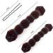 2 Pcs Bun Makers for Hair Brown Sponge Donut Ring Styler Bun Makers Easy Bun Makers Tool with Snaps and Hair band DIY Bun Styling 2 Sizes with 20 Pcs U-Clips. - Buy Online on SooperMarket.com