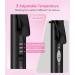 Dual Voltage Travel Ceramic Curling Iron - 1 Inch Mini Size Adjustable Temperature Keratin & Argan Oil - Perfect for Short Hair Includes Storage Bag Hot Pink - Buy Online on SooperMarket.com