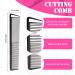 2-Piece Parting Comb & 6-Piece Hair Clip Set for Women - Rat Tail Cutting Comb with Wide & Fine Teeth | Salon Hairdressing Tools - Buy Online on SooperMarket.com