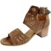 Foldap Women's High Heel Espadrille Platform Wedge Sandals - Brown | Summer Casual Beach Shoes - Buy Online on SooperMarket.com