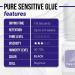 Pure Sensitive Eyelash Extension Glue 5ml - Forabeli | No Fume, No Irritation | Professional Grade, 7-8 Sec Drying Time, 3-4 Weeks Retention | Black Lash Adhesive for Beginners - Buy Online on SooperMarket.com