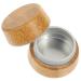 TENDYCOCO Aluminum Tin Box Empty Cream Jar Lip Balm Containers Tins Sample Containers Small Containers Aluminum Tin Cans Empty Makeup Jars Candle Tin Jar Travel Bamboo Daily Use Screw Cap