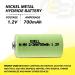 Exell 5-Pack 1.2V 700mAh NiMH Rechargeable Batteries - Compatible with Dust Busters & Handheld Devices - Buy Online on SooperMarket.com