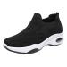 Rytejfes white sneakers women laces sneaker women high walking shoes women waterproof wedge heel sneakers women blue shoes women with paragraph flat shoes for women slip on shoes 1# 38 EU black