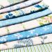 Flic-Flac 20x20 Inches Fat Quarter Cotton Quilting Fabric Bundle (8pcs Blue) - High Density Craft Printed Squares Patchwork Lint DIY Sewing - Buy Online on SooperMarket.com