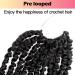 Niseyo 6 Inch Pre-twisted Passion Twist Hair 8 Packs Pre-looped Crochet Short Braids 1B/Natural Black - Buy Online on SooperMarket.com