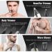 VIKICON Beard Trimmer Men IPX7 Waterproof Grooming Kit w/Case Nose Hair Trimmer Electric Razor Body Shavers Cordless Clippers Shaving Kit for Mustache Face Body Gifts for Men Dad Silver 13 Piece Set - Buy Online on SooperMarket.com