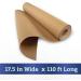 Brown Kraft Paper Roll 17.5 in x 1320 in (110 ft) Made in The USA - Brown Paper Roll - Brown Wrapping Paper Roll - Brown Craft Paper Roll - Roll of Paper - Kraft Wrapping Paper  Shipping Paper - Buy Online on SooperMarket.com