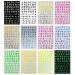 12 Sheets Alphabet Nail Art Stickers - 3D Self-Adhesive Decals - Holographic English Font Manicure Decorations - Buy Online on SooperMarket.com