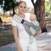 CUBY Portable Breathable Baby Sling Baby Essentials for Newborn Quick Dry Air 3D Mesh Fabric Wrap Baby Carrier Adjustable Sling Easy Toddler Carrier for Newborn up to 0-24 Months 45 lbs Mesh Grey - Buy Online on SooperMarket.com