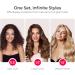 TYMO Curling Iron Set - 3 in 1 Professional Ionic Hair Curler with 5 Temp Settings Dual Voltage & Fast Heating for Defined Curls & Beach Waves - Travel Friendly Black - Buy Online on SooperMarket.com