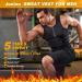 Kumayes Men's Sauna Sweat Vest - Neoprene Fitness Corset & Shapewear | XXL Black for Weight Loss & Belly Slimming - Buy Online on SooperMarket.com